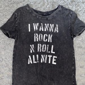 Lyric quote tie up t-shirt